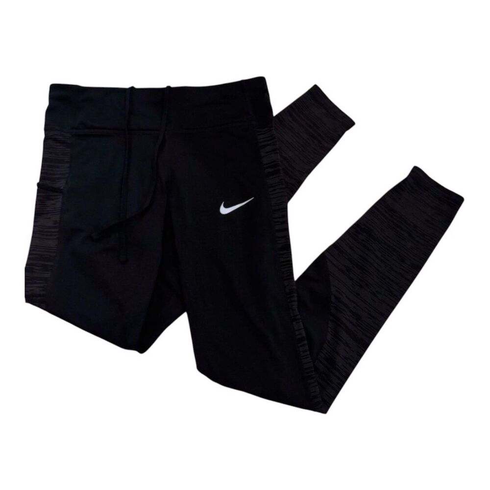 Nike Racer Warm Women's L Large Black Dri-FIT Running Thermal Leggings